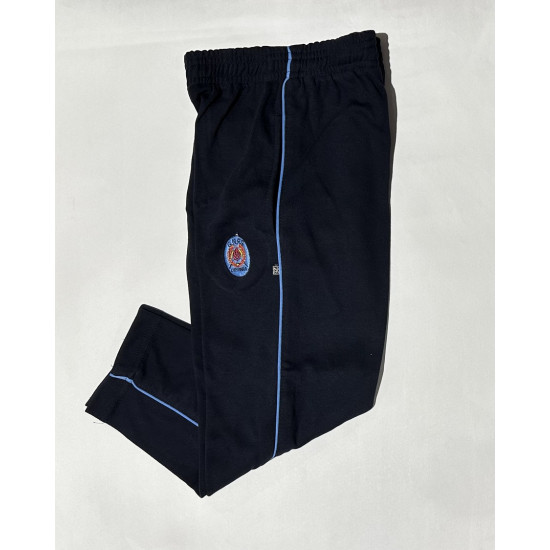 Track Pajama Navy Cotton